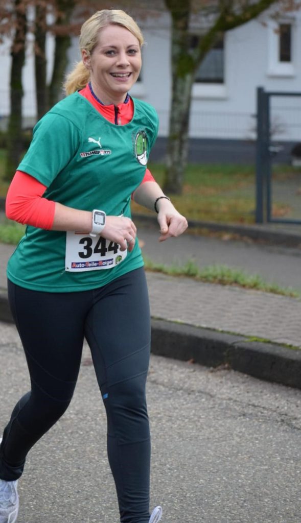 Julia beim Silvesterlauf