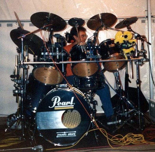 Gerd Hunsinger am Schlagzeug