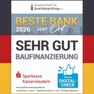 SEHR GUT in der Baufinanzierung